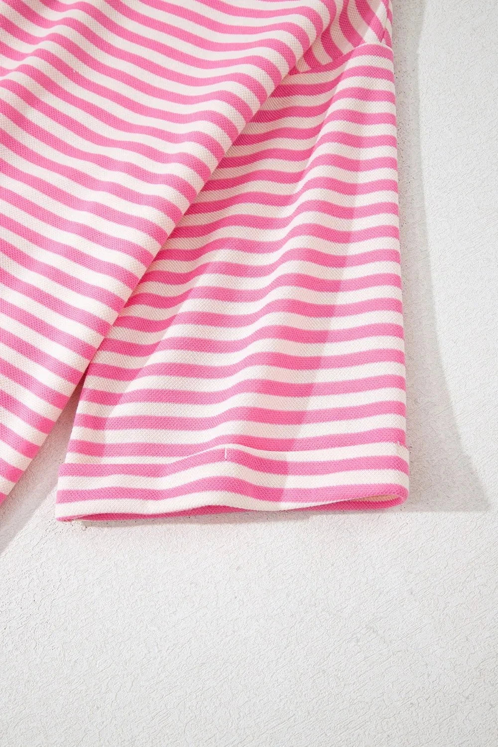 Striped Tie-Back Blouse with Cutout Detail