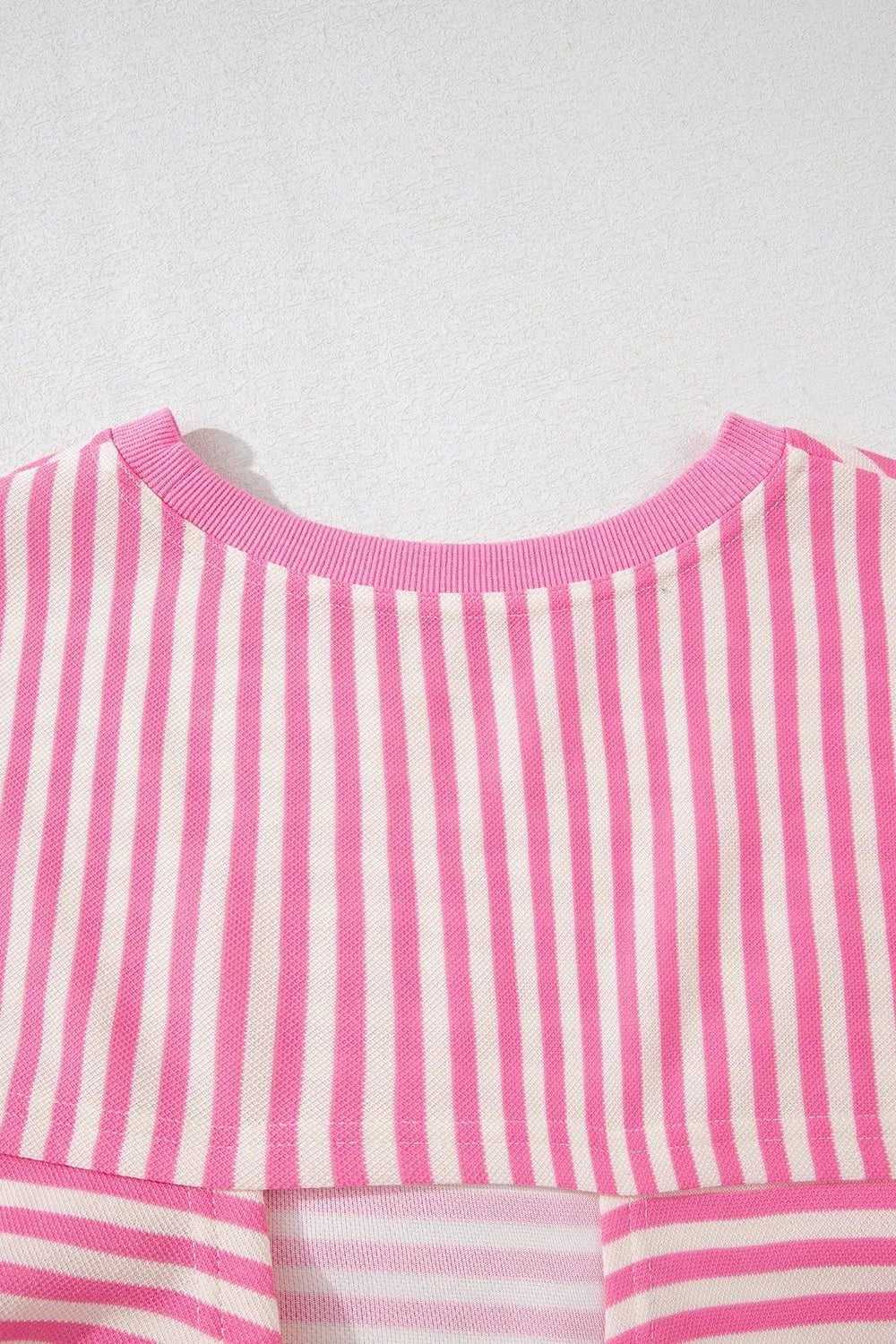 Striped Tie-Back Blouse with Cutout Detail