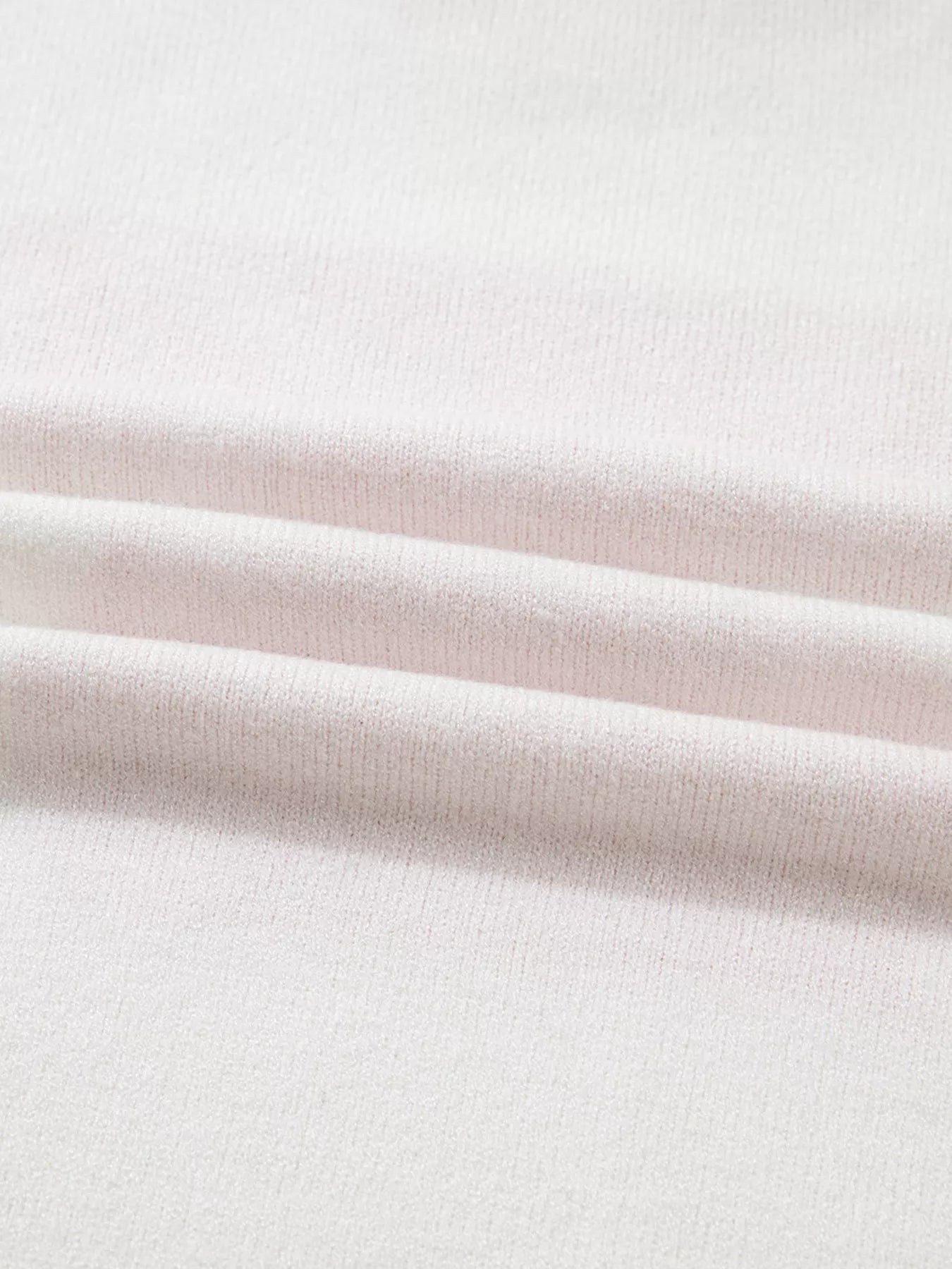 Striped Trim Bow Graphic Round Neck Drop Shoulder Sweater