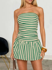 Striped Tube Mini Dress