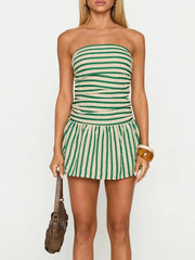 Striped Tube Mini Dress