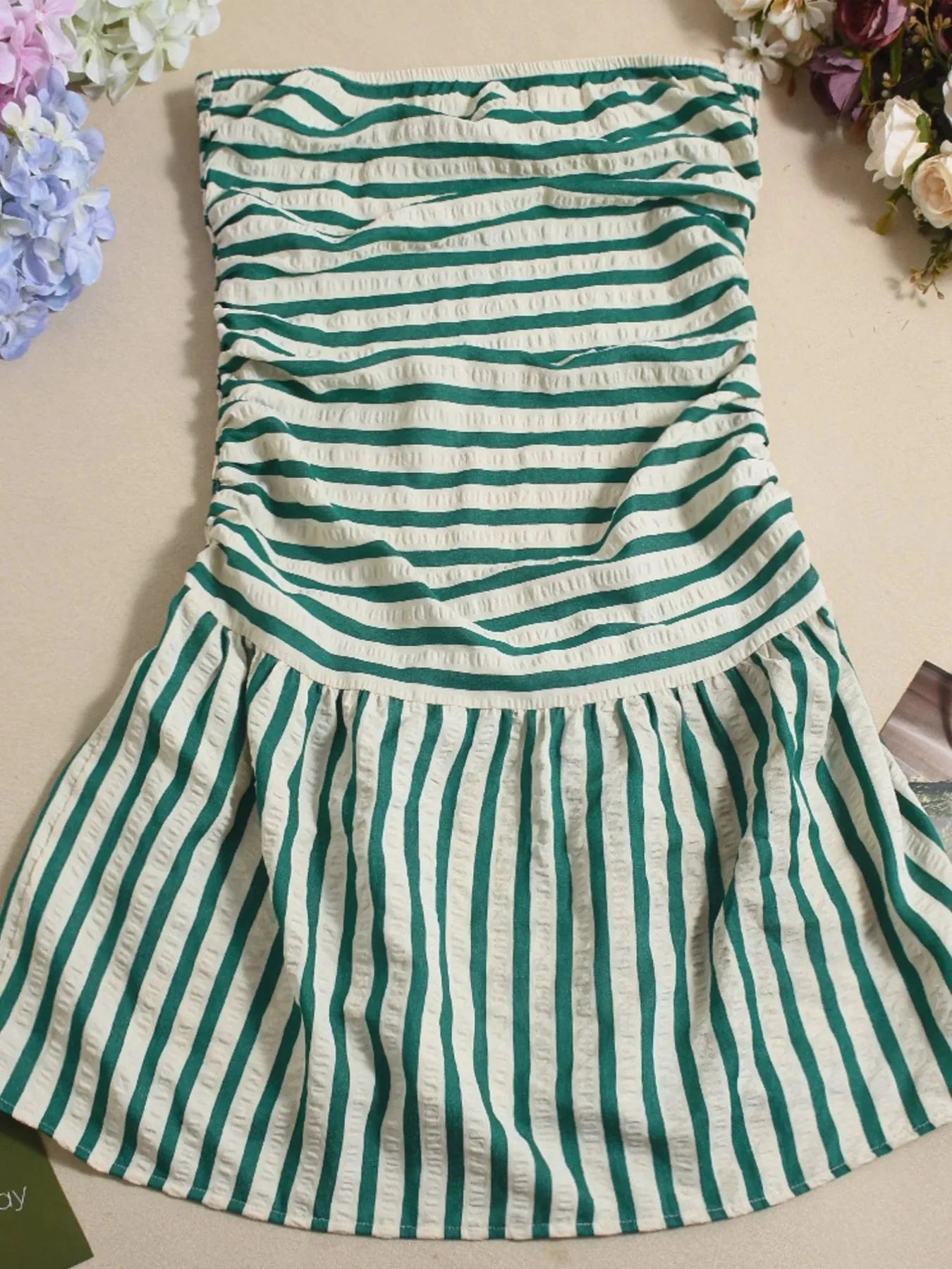 Striped Tube Mini Dress