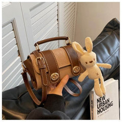 Stylish Bunny-adorned Crossbody Bag