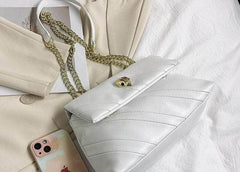 Stylish Chain Underarm Crossbody Rainbow Bag with Eagle Head