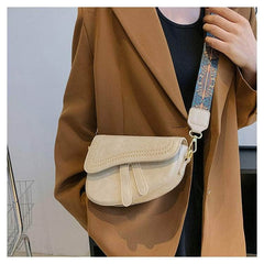 Stylish Mini Leather Shoulder Bag with Crossbody Function