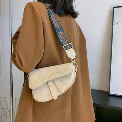 Stylish Mini Leather Shoulder Bag with Crossbody Function