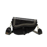 Stylish Mini Leather Shoulder Bag with Crossbody Function