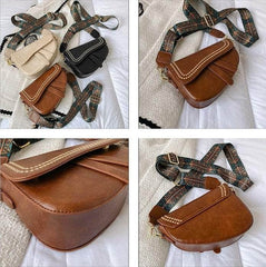 Stylish Mini Leather Shoulder Bag with Crossbody Function