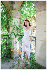 Sweetheart Floral Lace Cocktail Dress