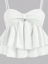 Sweetheart Neck Layered Cami White / XS