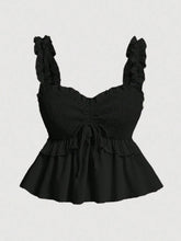 Sweetheart Neck Peplum Cami