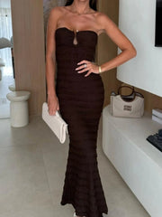 Sweetheart Neck Tube Maxi Dress