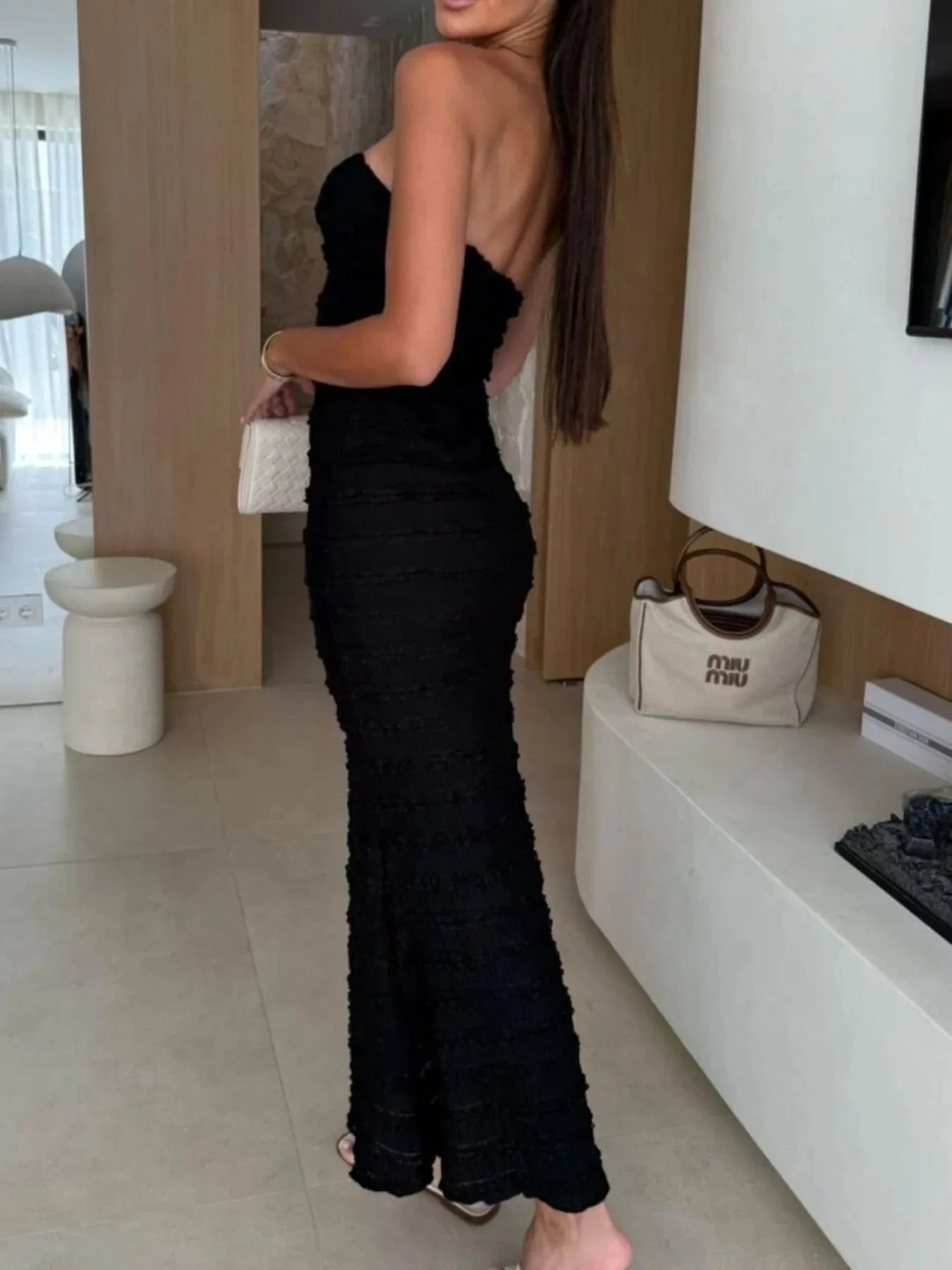 Sweetheart Neck Tube Maxi Dress