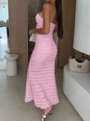 Sweetheart Neck Tube Maxi Dress