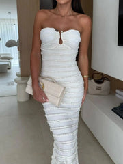 Sweetheart Neck Tube Maxi Dress