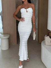 Sweetheart Neck Tube Maxi Dress