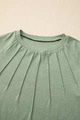 Texture Round Neck Long Sleeve T-Shirt