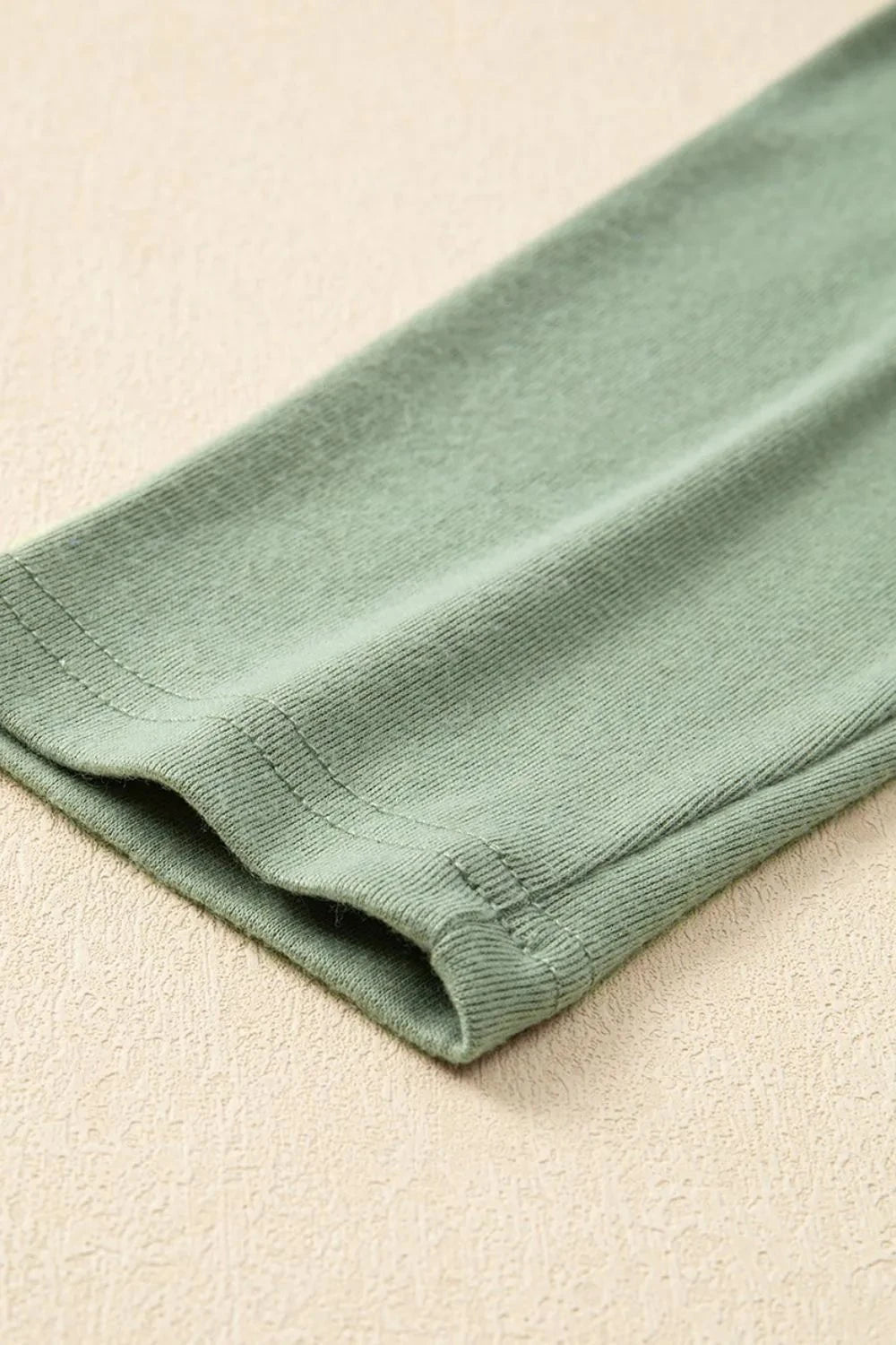 Texture Round Neck Long Sleeve T-Shirt