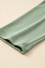 Texture Round Neck Long Sleeve T-Shirt