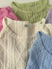 Textured Round Neck Tank