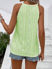 Textured Round Neck Tank