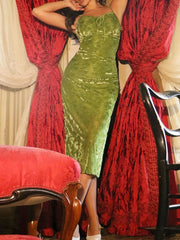 Textured Tie Front Cami Dress