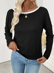 Tie Back Long Sleeve Top