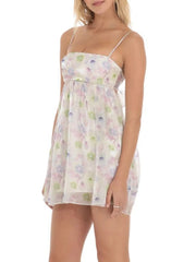 Tie Back Spaghetti Strap Mini Dress