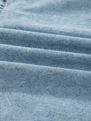 Tiered Flowy Overall Denim Dress