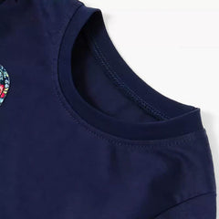 Toddler Long-Sleeve T-Shirt with Colorful Floral Dinosaur Applique