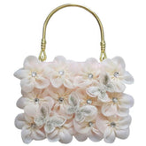 Top Handle 3D Butterfly Floral Decor Purse