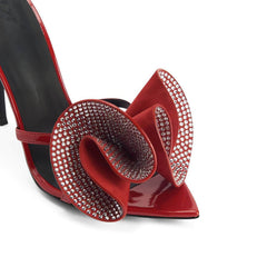 Trendy Small Bow Flower High Heels