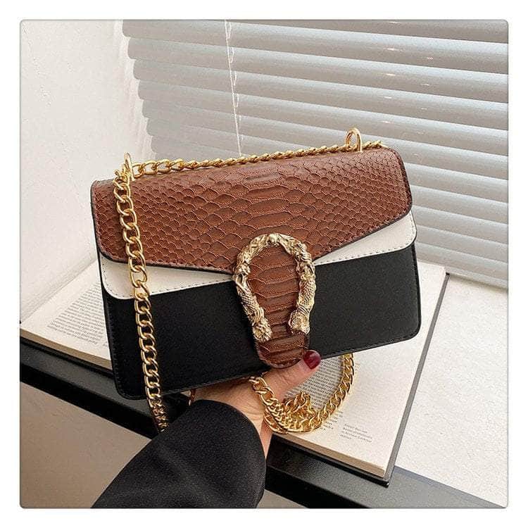 Trendy Women's Shoulder Bag Brown