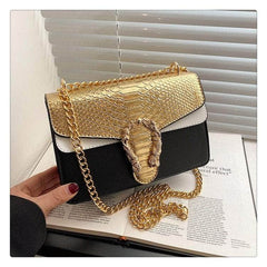 Trendy Women's Shoulder Bag Gold