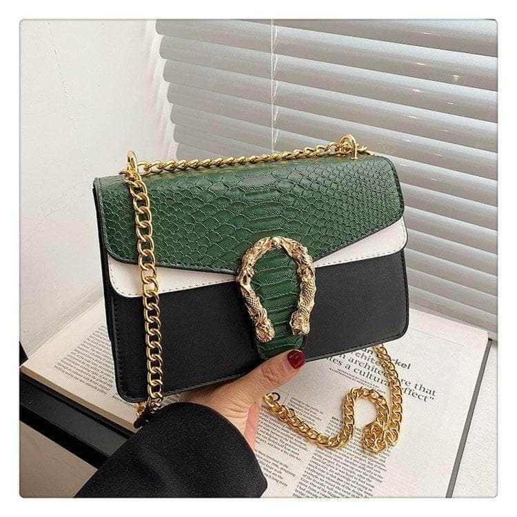 Trendy Women's Shoulder Bag Green