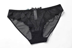 Trimmed Lace Cherry Double Strap Bra Panty Set