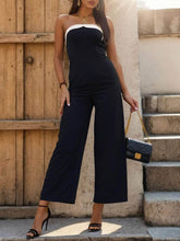Tube Sleeveless Wide Leg Jumpsuit Black / S