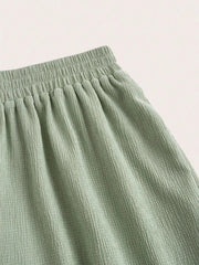 Tube Top and Wide Leg Pants Set