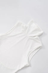 Turtleneck Cropped Backless Tank Top