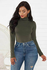 Turtleneck Long Sleeve Bodysuit
