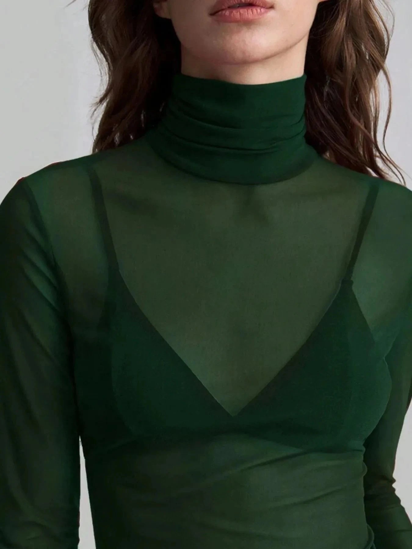 Turtleneck Long Sleeve Top