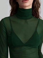 Turtleneck Long Sleeve Top