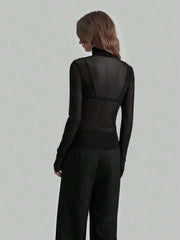 Turtleneck Long Sleeve Top