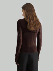 Turtleneck Long Sleeve Top