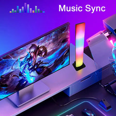 Tuya WiFi Smart RGB LED Light Bars: Music Sync, Works with Alexa & Google Home Smart lights - 2pcs
