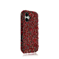 Tweed Wooly Textured Hard Shell iPhone Case iPhone 11 / Red