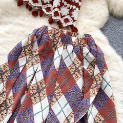 Two Piece Bohemian Crochet Tassel Set