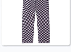 Two Piece Plaid Pants Sleepwear Pajamas Set