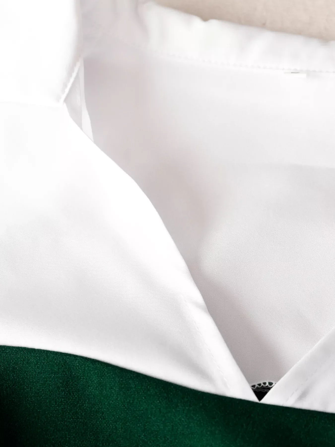 Two Tone Long Sleeve Top and Pleated Skirt Set