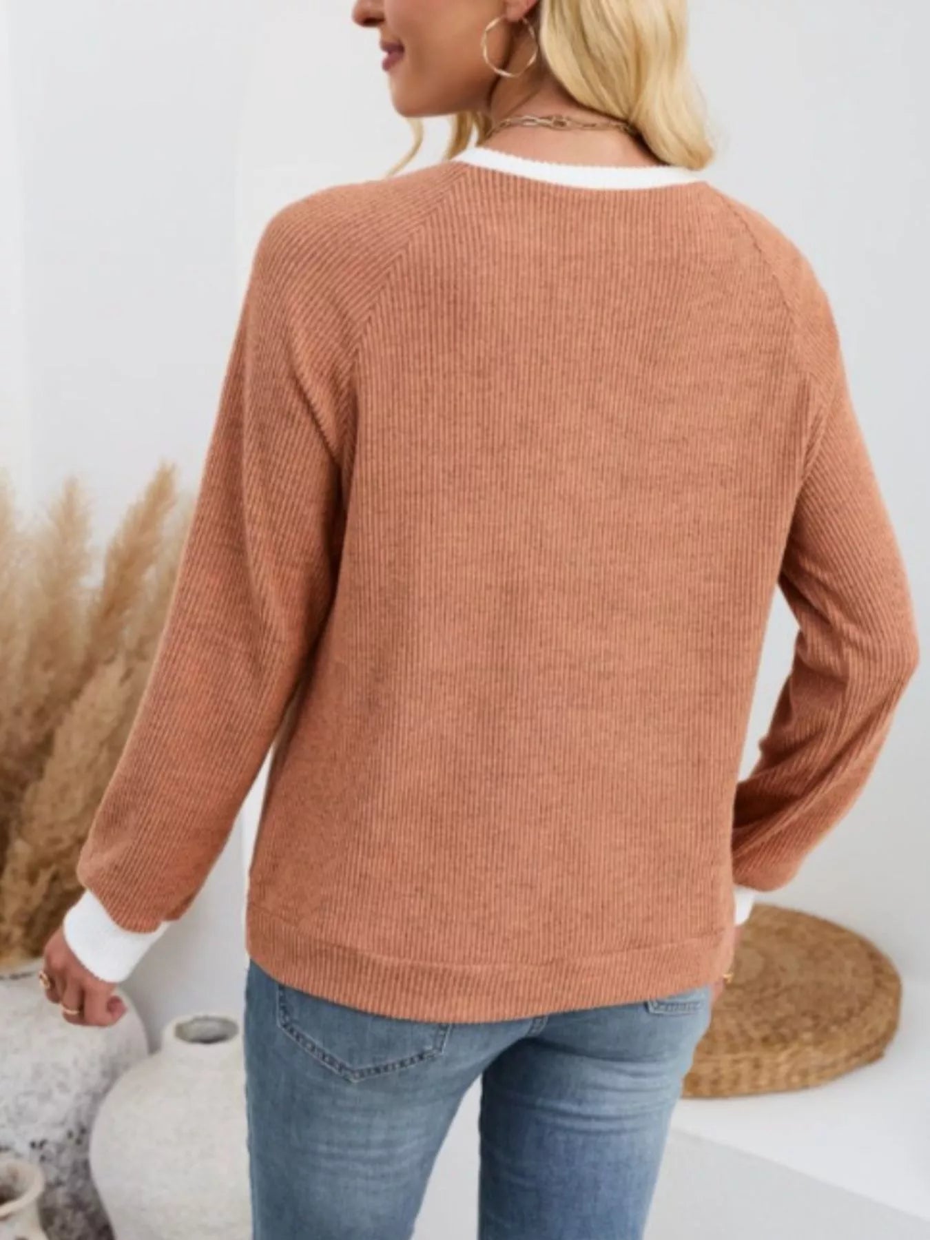 Two-Tone Raglan Sleeve T-Shirt